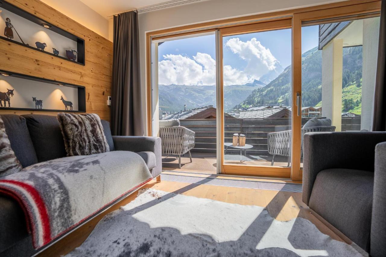 Moderne Wohnung Mit Ausblick Und Viel Sonne Zermatt Dış mekan fotoğraf